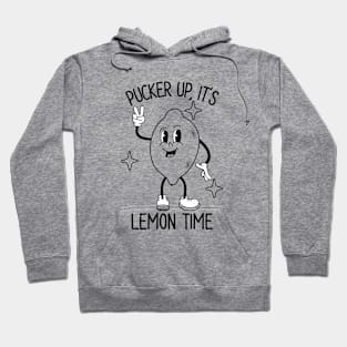 Pucker Up It's Lemon Time Citrus Tropical Summer Fruit Hoodie